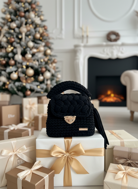 sac de luxe au crochet- Sac moderne_ Sac à main artisanal. Maison haute courture. Maroquinerie d'exeption: 